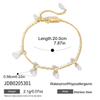 Youthway Delicate Cubic Zirconia Pendant Cuff Bracelet For Women New Chic 18K Gold PVD Plated Stainless Steel Bangle Jewelry