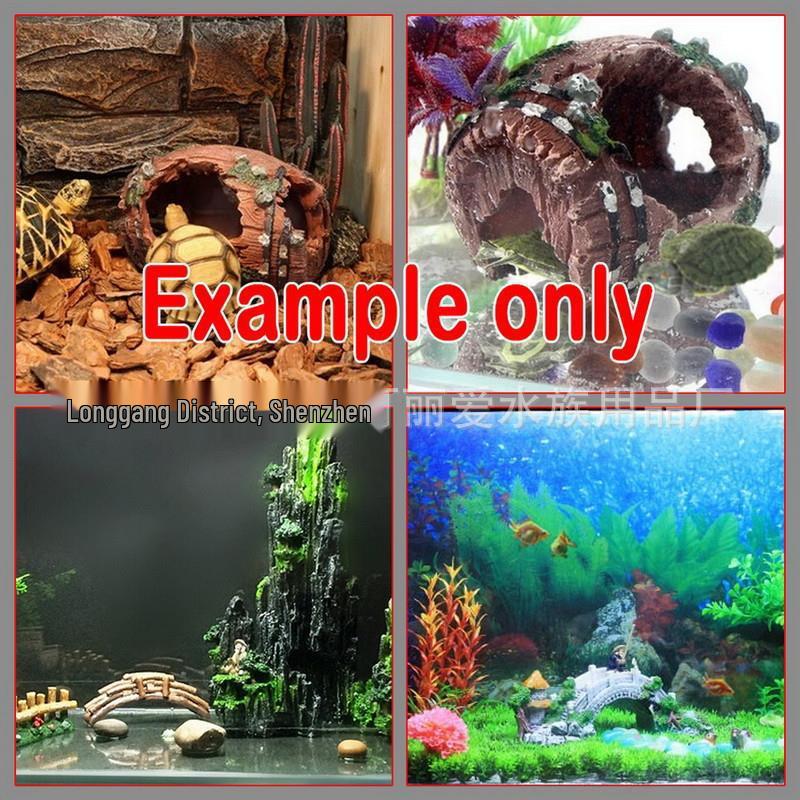 Aquarium Resin Crafts: Antique Small Castle Fish Tank Decoration