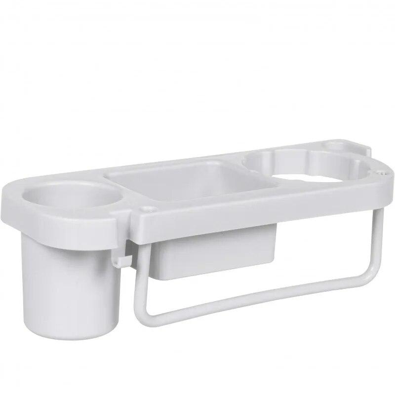 

Многофункциональная полка для хранения фена, пластиковая настенная присоска для ванной комнаты, держатель для хранения фена, органайзер, полка красно-коричневый