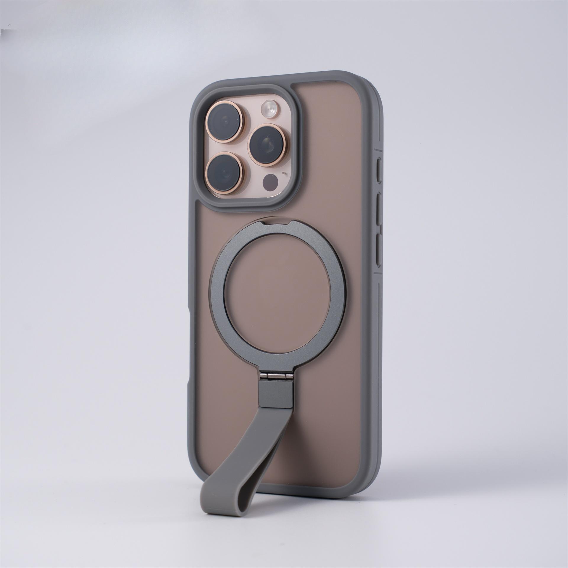 

Подходит для IPhone17PROMAX Чувствительный к коже Магнитный держатель Чехол для мобильного телефона Apple 16 со шнурком Креативная защитная крышка 15 iPhone 12 PROMAX