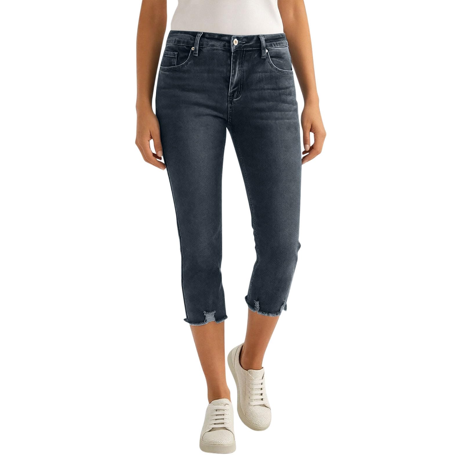 Women s Fashion Skinny-Fit Stretch Flare Jeans - Versatile And Flattering L чёрный