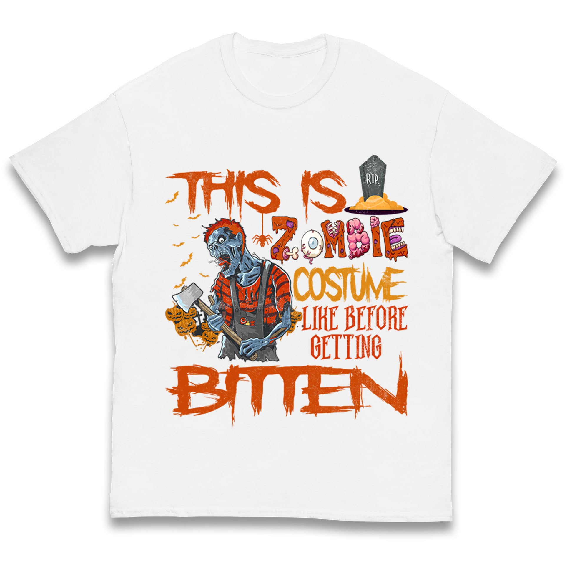Zombie Costume Halloween Kids T Shirt 140