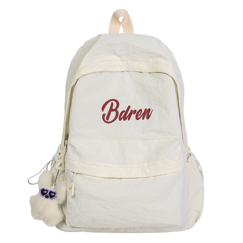 New Fashion School Bag Women's Large Capacity Backpack Lightweight Versatile High School Student Junior High School Student Backpack Tide