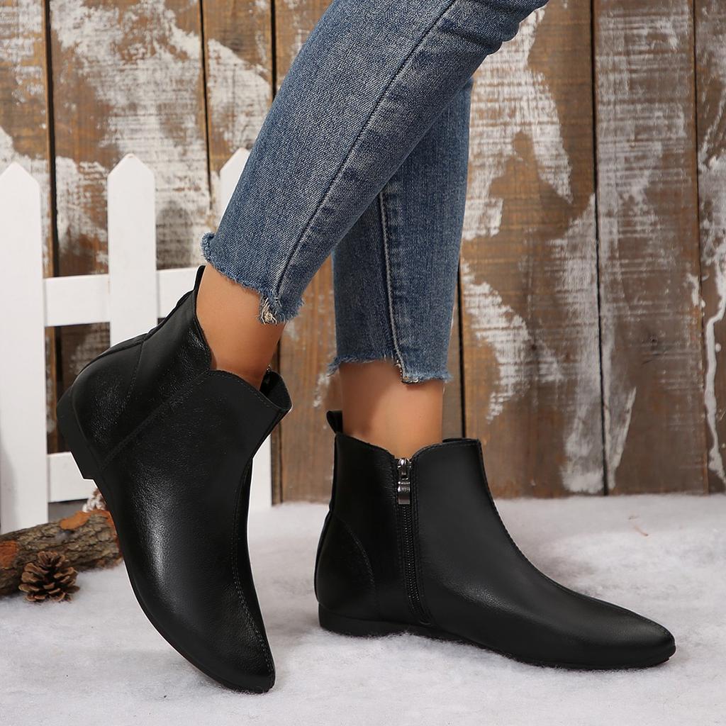 Korean version of the women's Martin boots comfortable soft elastic trend of non-slip wear chic hundred outstanding height increase shoes