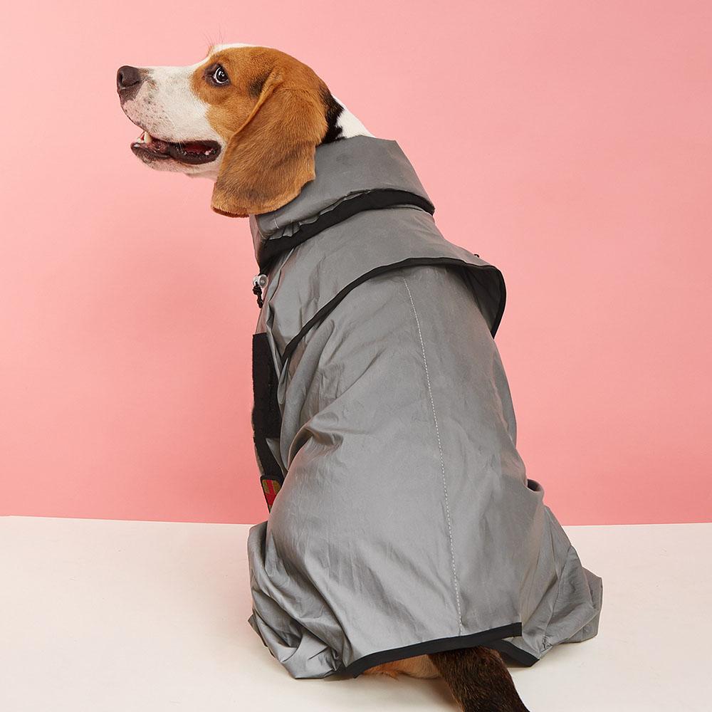Chubasquero reflectante para perros, mono impermeable, abrigo con protección solar, chaqueta para cachorros, perros grandes, ropa para exteriores, productos para perros Gato