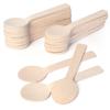 100 Stück Einweg-Holzlöffel Mini-Kostlöffel Großhandel Party Eis Joghurt Hochzeit Dessertgeschirr Honiglöffel Küche