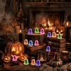 Figurine Mini Fantome Halloween, 100 BUC Fantome Luminoase în Întuneric pentru Masă