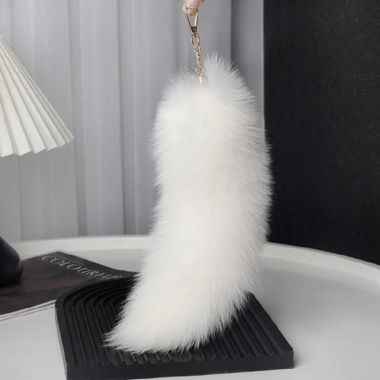 Cosplay Coda di Volpe in Capelli Sintetici Portachiavi alla Moda con Ciondolo a Coda di Volpe Portachiavi Accessorio per Auto e Borsa