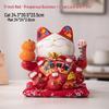 Ceramic Waving Fortune Cat Figurine for Home or Shop Decor