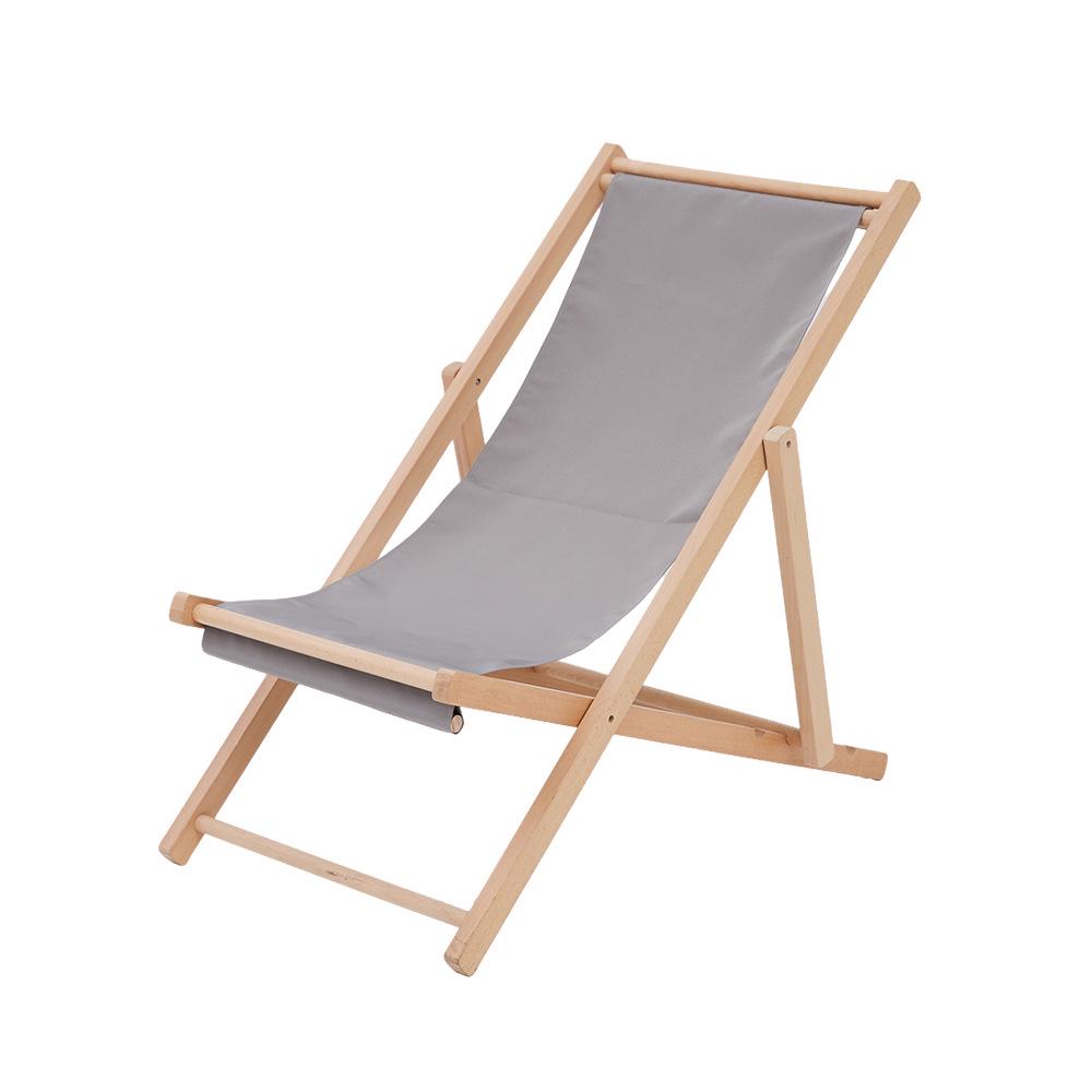 Pink Wooden Outdoor Lounge Chair for Beach, Balcony, Camping, and Garden