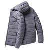 New autumn and winter warm seamless light down jacket men's thin short light hooded handsome jacket tide