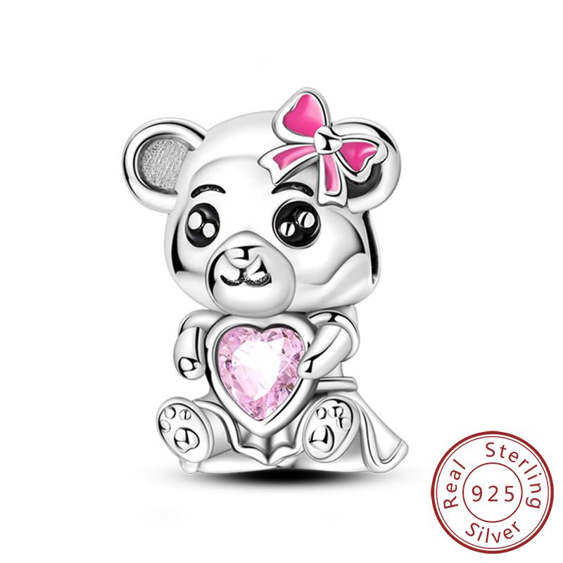 Charms Passen Original Armband Kupfer Charms Perlen Katze Hund Tier Herz Anhänger Für Frauen Schmuckherstellung Geschenk