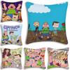 Cute Cartoon C-Clarence TV Pillow Covers Cartoon Sofa Decorative Home Double-sided Printing Short Plush Cute Cushion Cover