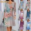 BITCED Fashion Summer Spring  Short Sleeve O-Neck Casual Dresses
