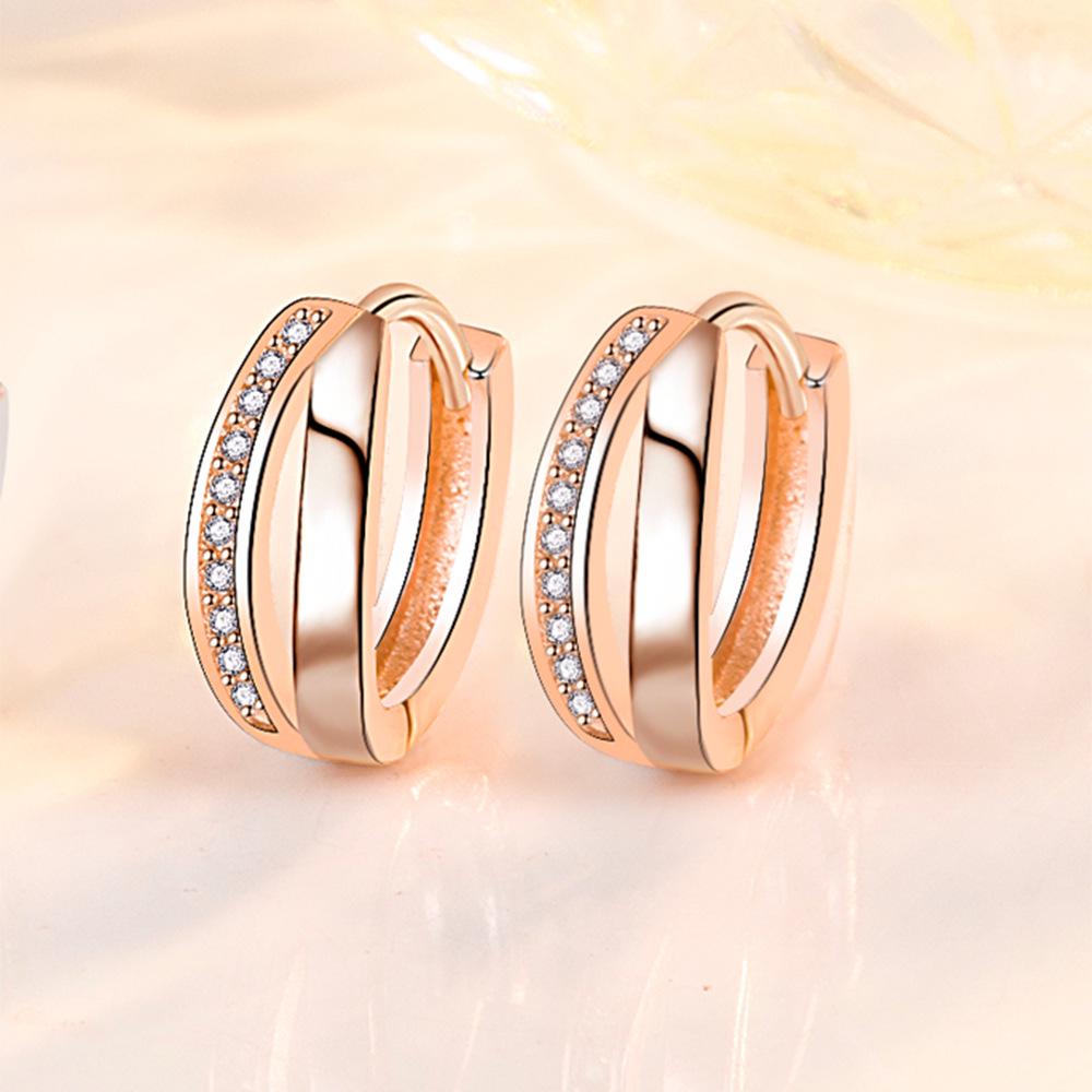 2021 Trendy Zircon Ear Cuffs: Simple Intertwined Hollow Design for Women