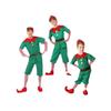 Kids' Christmas Elf Costume - Unisex Parent-Child Green Cosplay Outfit for Holiday Parties