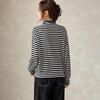 Srcr Women's 100% Merino Wool Striped Knit Cardigan