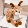 15-36cm New Realistic Deer Plush Toy Pillow Simulation Sika Deer Animal Model Doll Birthday Holiday Gift  Kawaii Room Decoration