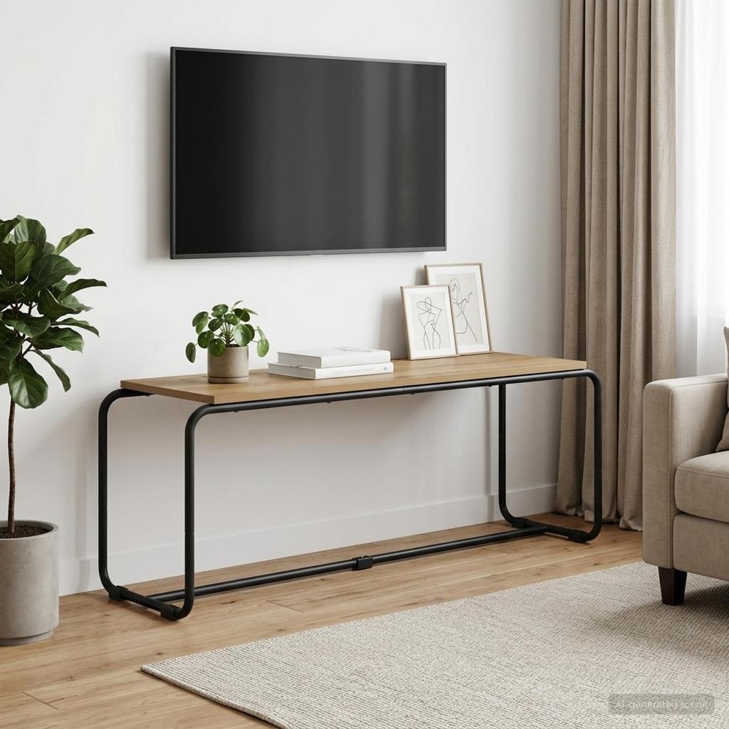 TV Stand 113.5 X 35.5 X 42 Cm Artisan Oak Engineered Wood