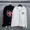 Cross25SS CH Herbst/Winter Luo Familienprint Reißverschluss Strickjacke Kapuzenpullover