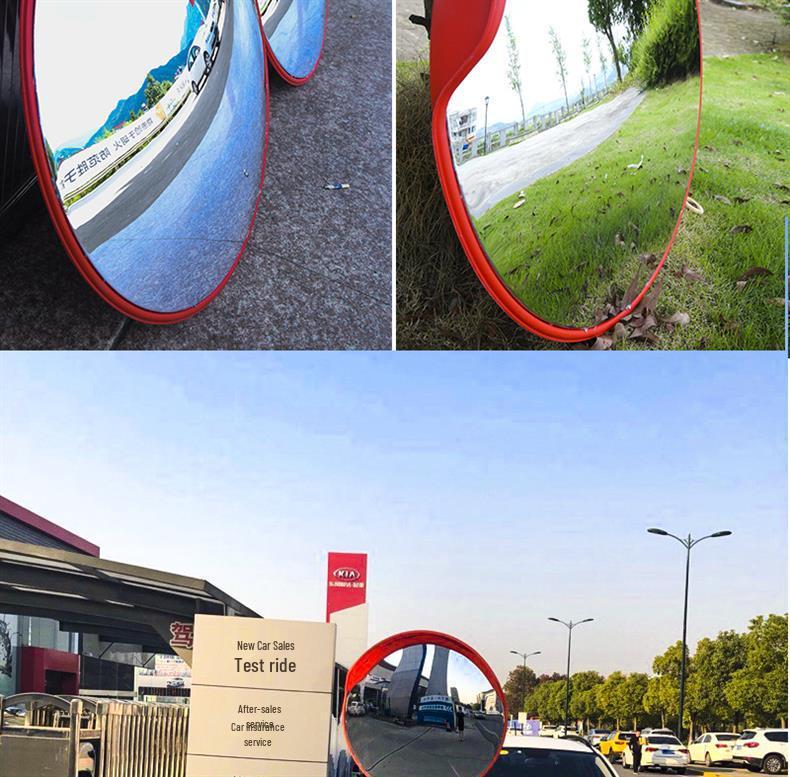 80cm Wide-Angle Outdoor Traffic Convex Mirror for Blind Spots and Corners