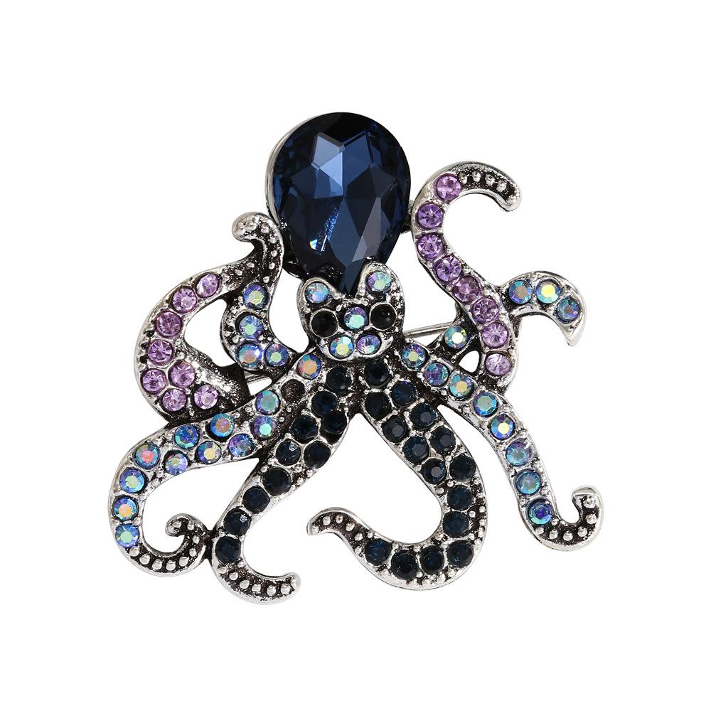 Ocean Series Octopus Animal Fashionable High-end Men's and Women's Accessories Brooch