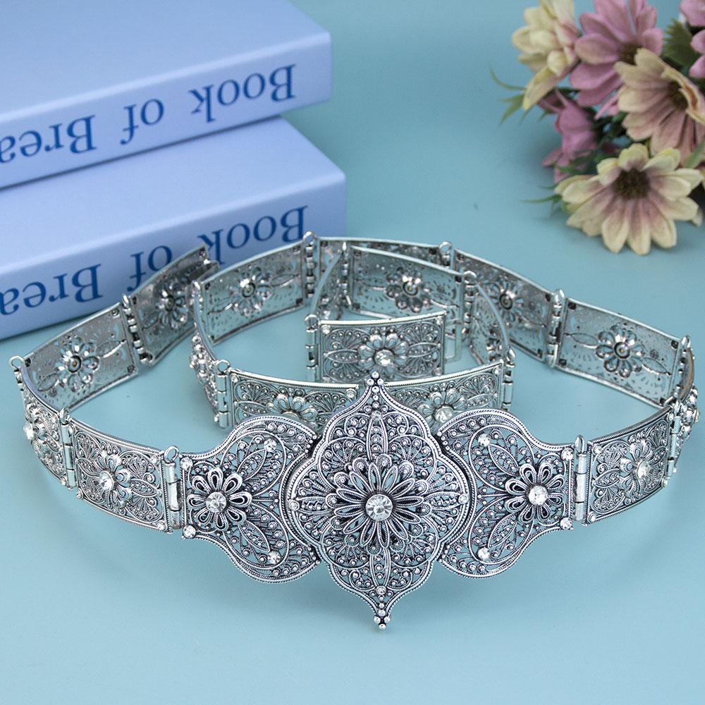 

Славянский Кавказский Пояс Для Женщин Свадебные Украшения для Невесты Платье Поясная Цепочка Полый Кавказский Узор Регулируемая Длина