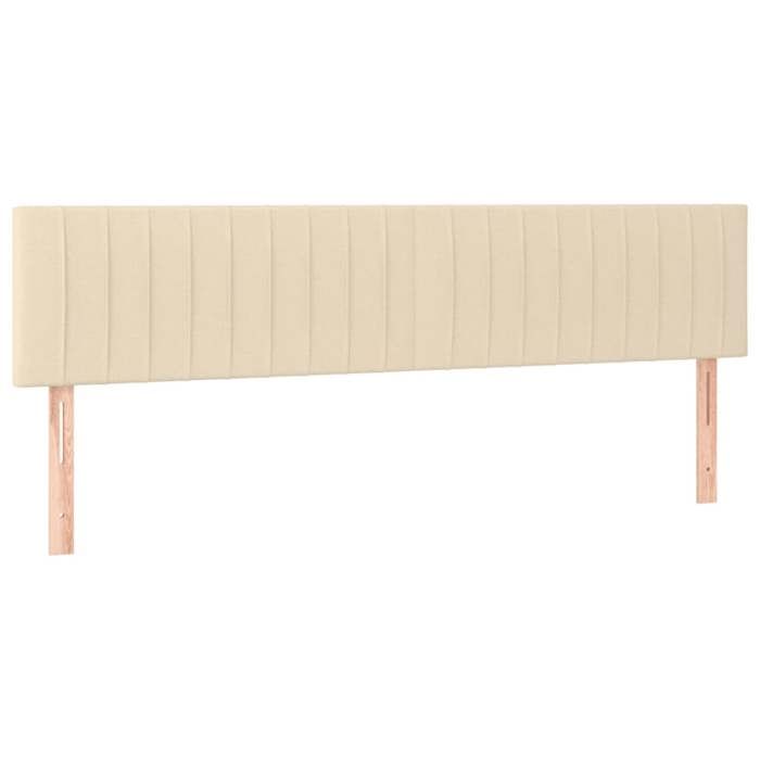 VidaXL 2x Headboards Bedroom Furniture Bed Accessories Single Bed Heads Interior Bed Frame Cream 346289