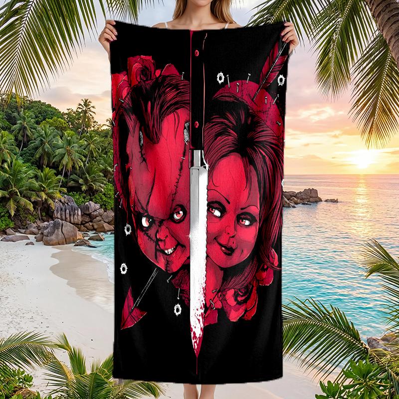 Chucky Fashion Beach Towel: Ideal for Summer Adventures Soft, absorbent and quick drying suitable for swimming and bathing