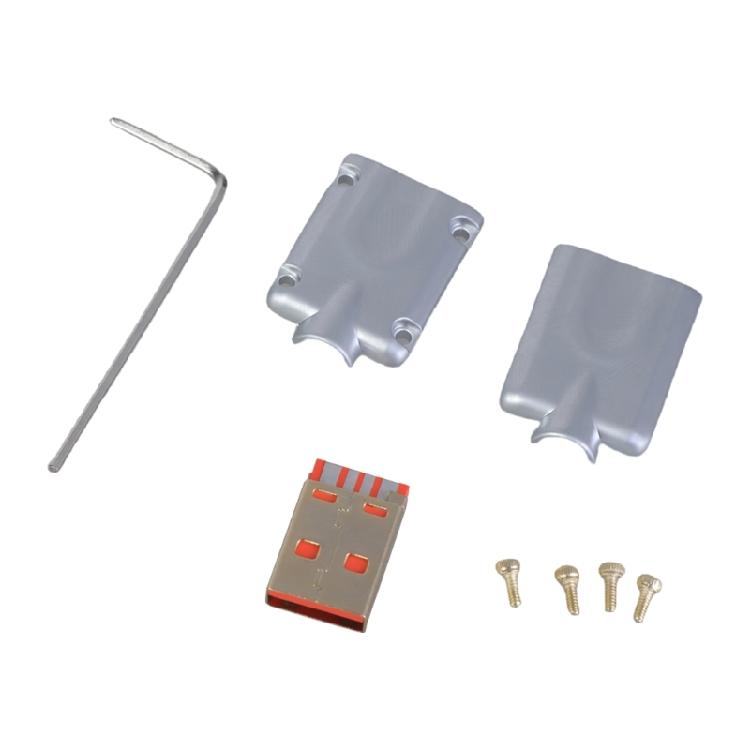 

USB 4 Pin Male Port Connector USB 480mbps Transmission Data Cable Adding USB Power Devices Breadboard Adapter срібний