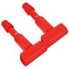 2Pcs Mop Clamp Handle Red Head Commercial Floor Cleaning Accessories Detachable Replacement Part Steam Compatible
