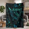 New Zealand Paua Custom Flannel Blankets Soft Warm Cozy Throws for Home Decor Holiday Gifts