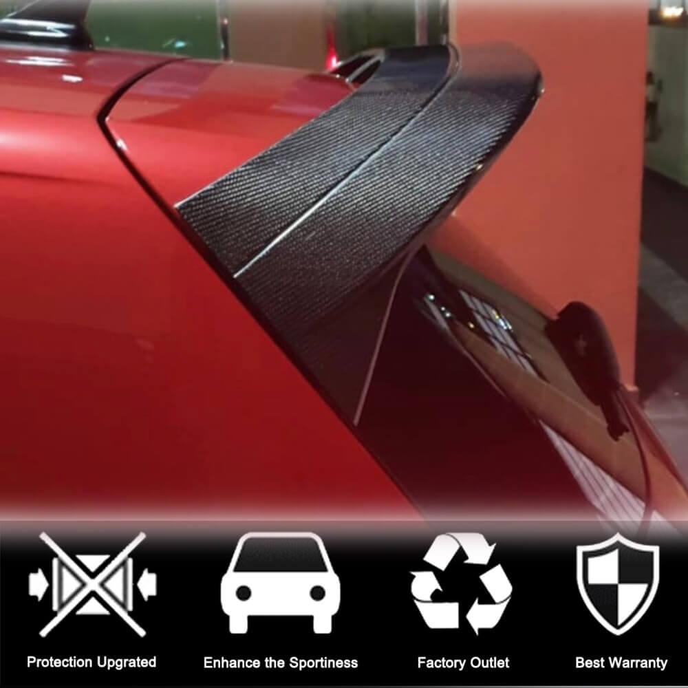 Spoiler V1 (for GTI/R EU 2019-2024, Carbon) for Volkswagen Golf 8