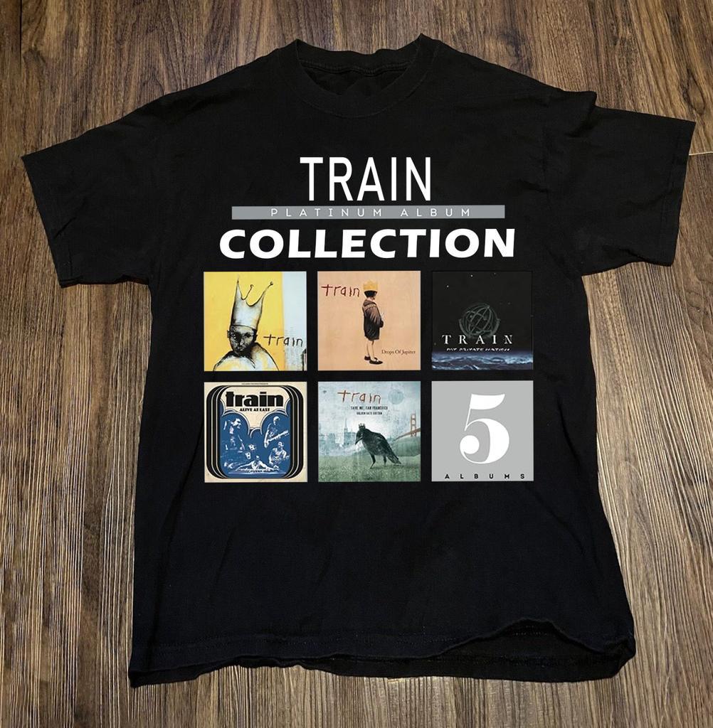 T-Shirt Unisex Collezionismo Album Platino Train Band Tutte le Taglie