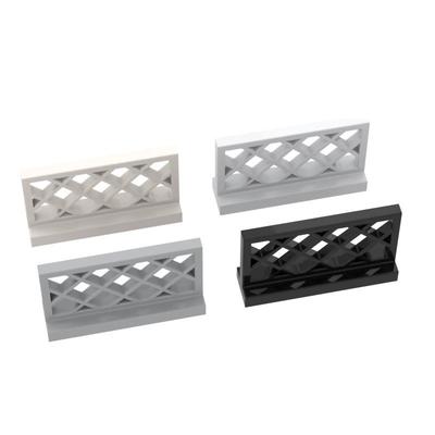 Non-Toxic 10Pcs 3185 Fence 1X4X2 Building Blocks Kit Lattice Educational Assemble Bricks Particle Puzzle Toy Children Birthday Gifts