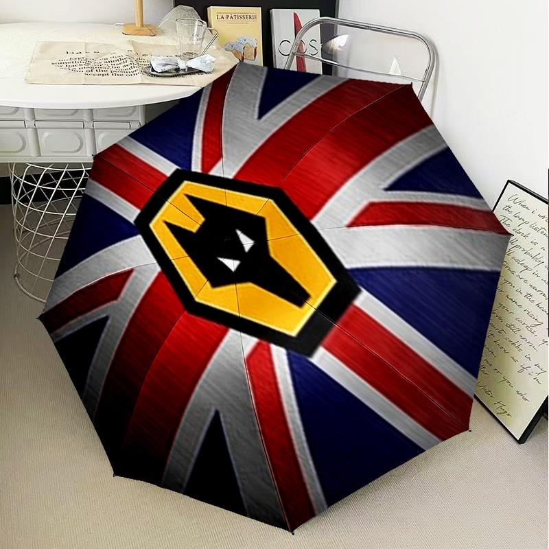 1PC Powerful Symbol Design Printed Umbrella Folding umbrella, automatic umbrella 8-Frame for Travel, camping Fan gifts Christmas Gifts