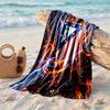 Asciugamano da Spiaggia in Microfibra con Stampa Atletico Madrid Asciugatura Rapida Assorbente Grande Asciugamano per Spiaggia Nuoto Viaggio