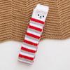Coral Fleece Christmas Stockings Santa Claus Long Tube Socks Cartoon Hosiery  Children Stocking