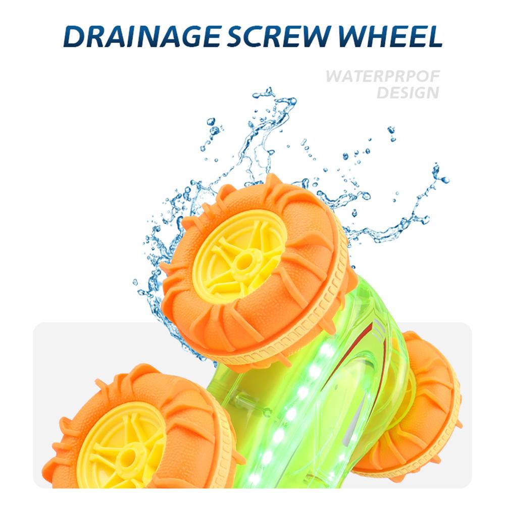 Remote Control Car, 2.4 GHz 4WD Amphibious Waterproof Stunt Car Gesture Sensing Remote Control Boat