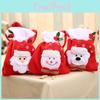 Vibrant Christmas Gift Bags Designed With Santa Snowman And Bear Characters