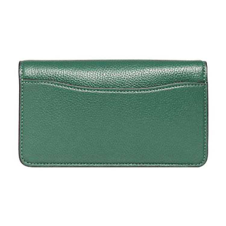 Coach Tabby 18 Push Button Closure Detachable Wrist Strap Leather Wristlet Shoulder Crossbody Bag Women Wristlet Green CJ925-LHAEE