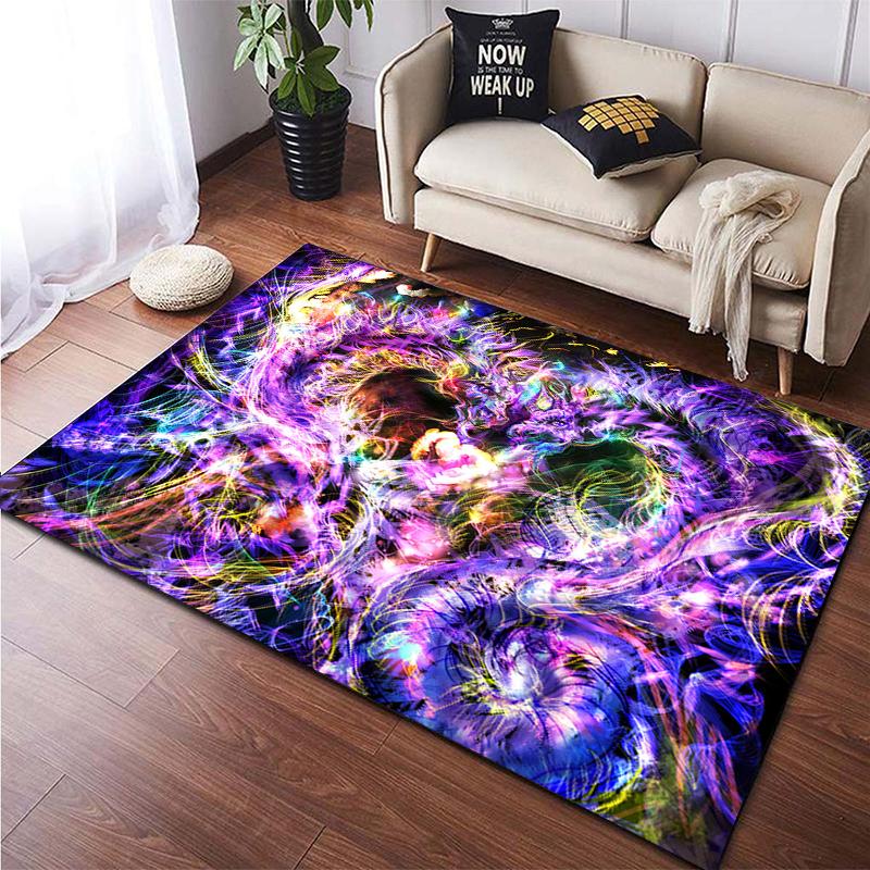 Colorful Magical Fantasy Abstract Art Printed Carpet for Living Room Home Decoration Mats Boho Rugs Area Rug for Bedroom