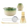 Matcha Whisk Set Tea Ceremony Kit Set of 5 Ceramic Matcha Whisk Accessories for Latte Drinks Kitchen Home Camping Breakfast