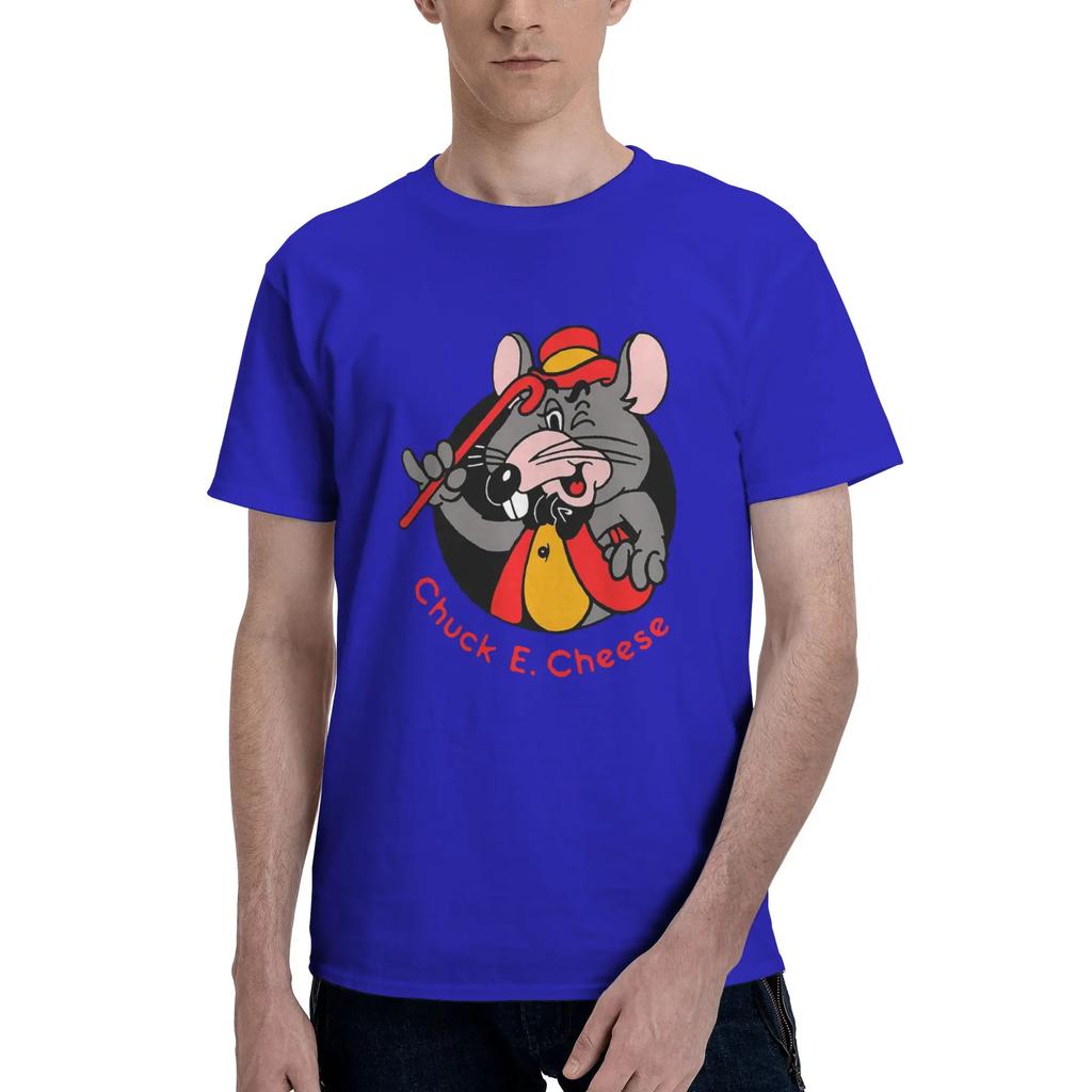 Pizza Time Theatre Chuck E Cheese 100 Cotton TShirt Mens Classic T Shirts Men ONeck Short Sleeve S6XL