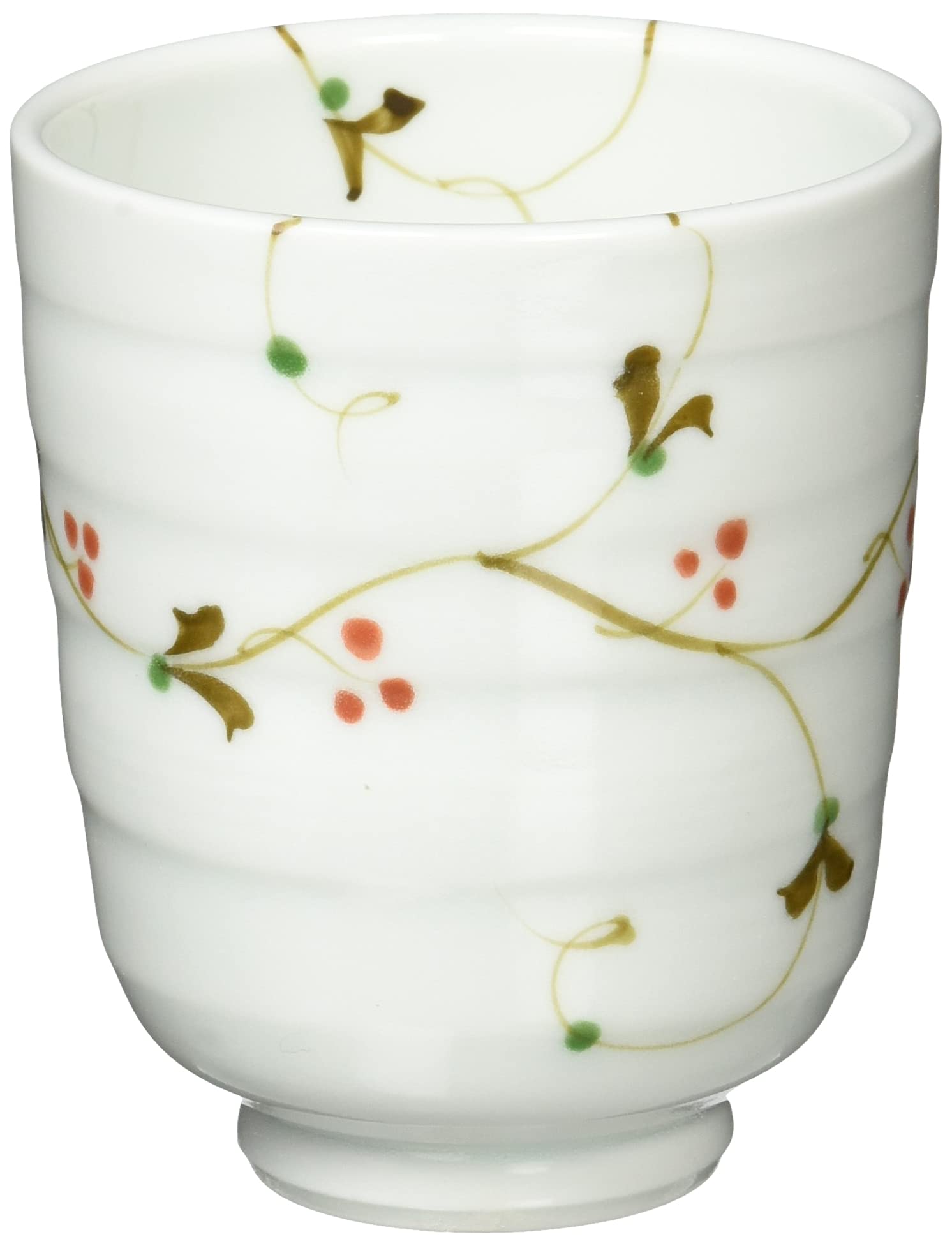 

Hasami Ware Issei Pottery Lightweight Nut Arabesque Pattern Fuwari 7cm Diameter x 200ml Microwave Made in Product Number 23447 Teacup, Small, Approx.