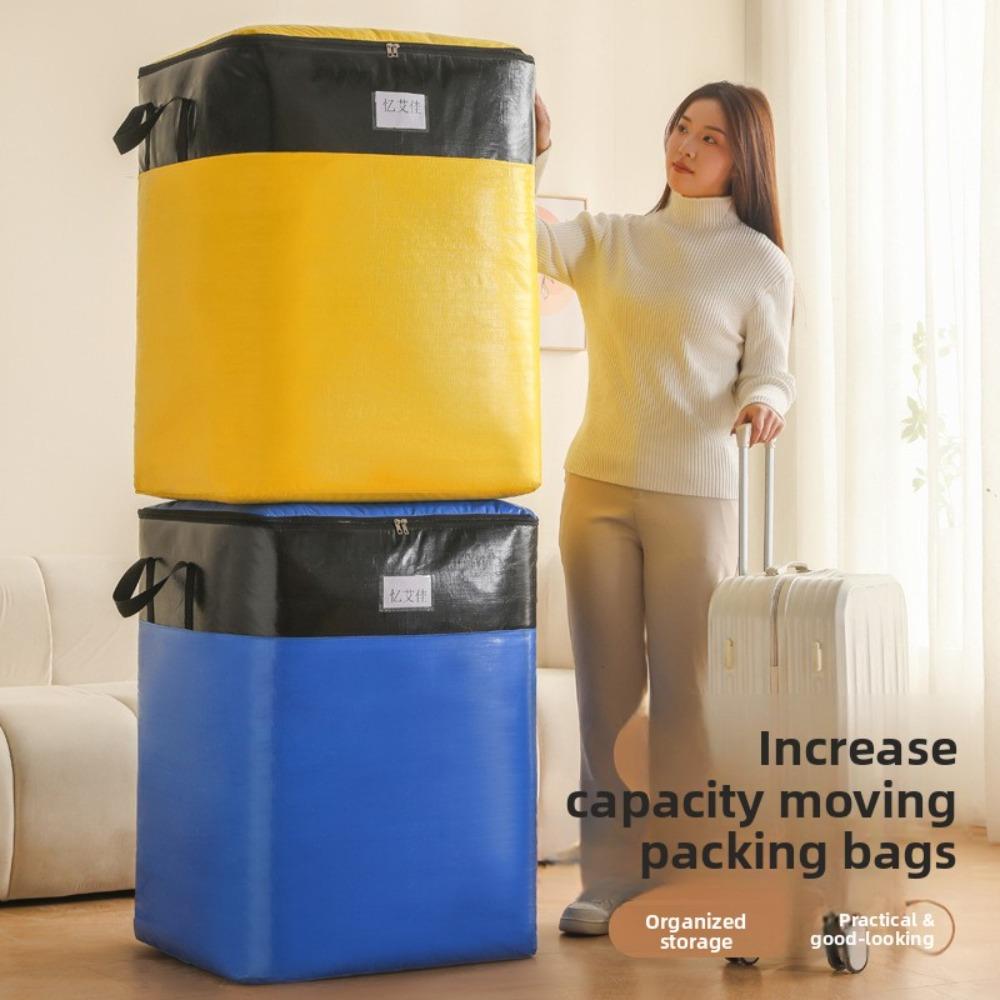Heavy Duty Moving Bags Thickened Waterproof Storage Packing Bags Woven Tote for Clothes Bedding Luggage Organizer Reusable Moving Supplies