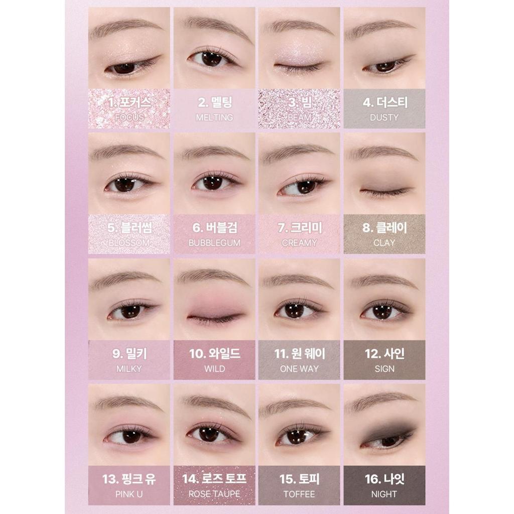 [Hello Kitty Black Edition / Ready Bag Geschenk] WAKEMAKE Hello Kitty Lippen- und Augen-Set (Lidschattenpalette + Balsam-Stift) 01 Warmer Ton