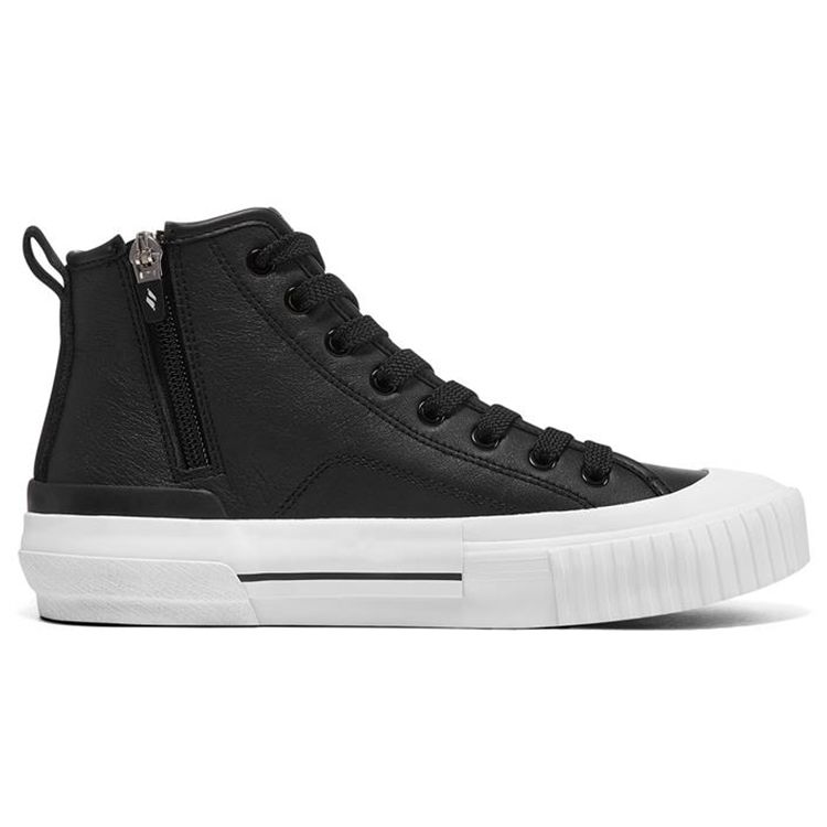 Skechers New Moon Comfortable High-Top Sneakers Women sneakers Black White 155393-BLK