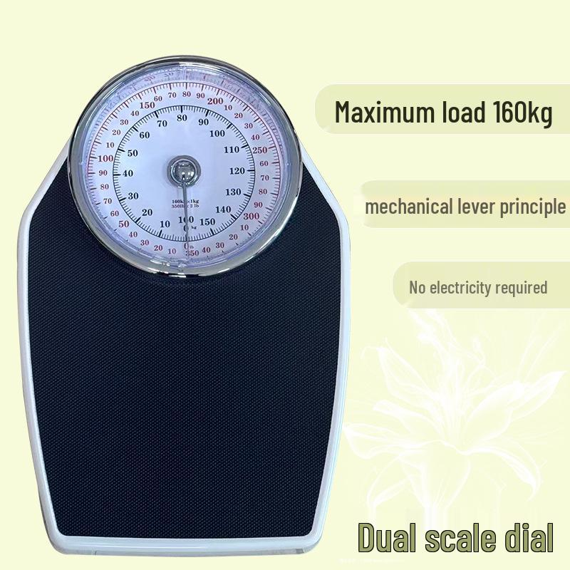 

Home Hotel Mechanical Metal Scale - Battery-Free, Universal for Men and Women Fitness and Health 42.5x28.5x8.5
