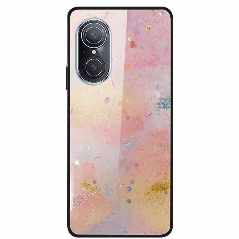 For Huawei Nova 9 10 Case Marble Tempered Glass Cover Hard Back Case For Huawei Nova9 10 SE Capa Nova10 Shockproof Funda Coque